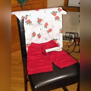 Boys 2 Piece Set W/Belt Size 140 (U.S Size 8/10)